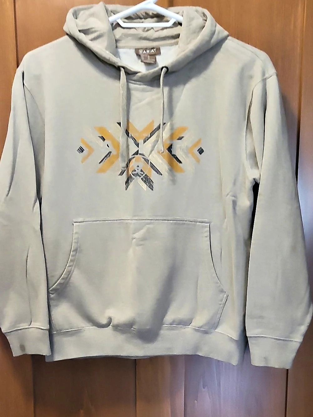 Ariat Geometric Hoodie in Gray Size Medium